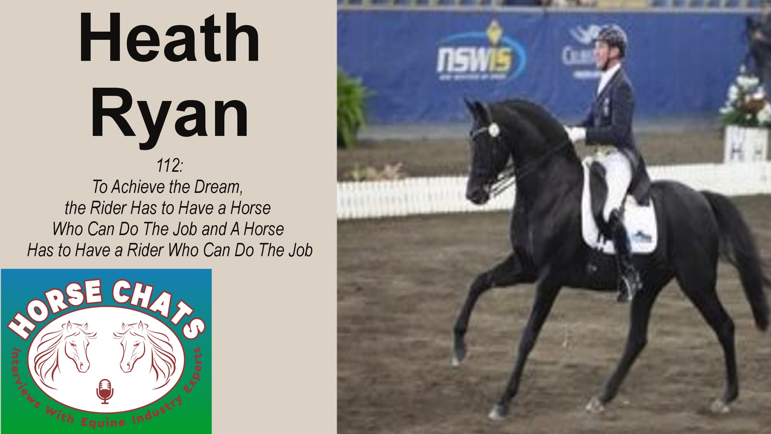 0112: Heath Ryan - To Achieve the Dream, the Rider Has to Have a Horse Who Can Do The Job and A Horse Has to Have a Rider Who Can Do The Job cover art