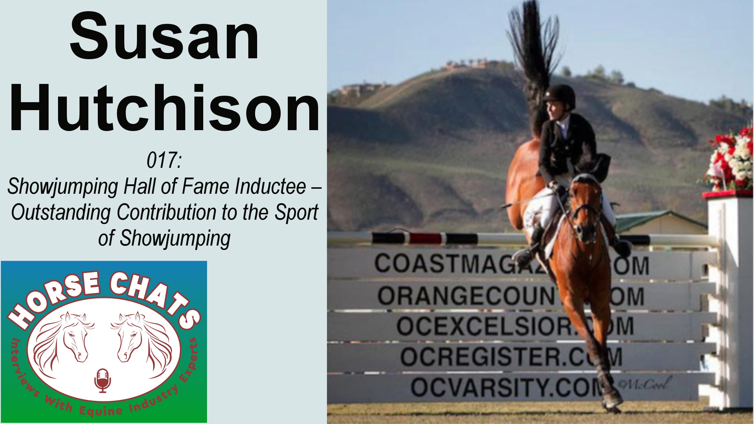 0017: Susie Hutchison - Showjumping Hall of Fame Inductee - Outstanding Contribution to the Sport of Showjumping cover art