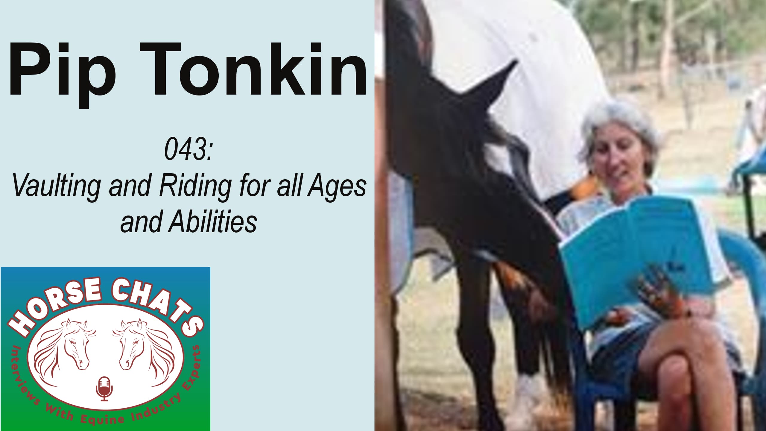 0043: Pip Tonkin - Vaulting and Riding - For All Ages and Abilities cover art