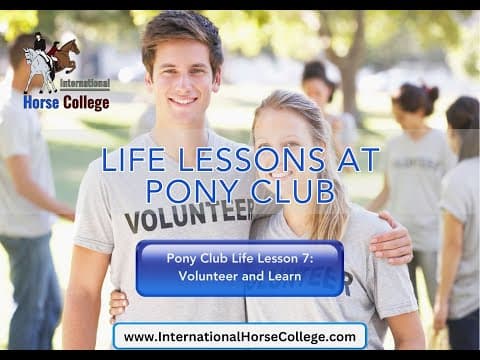 0856: Pony Club Life Lesson 7 - Volunteer and Learn cover art